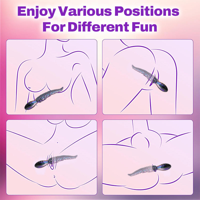 Octopus - Realistic LED Display Tentacle G-Spot Vibrator for Anal Vagina Stimulation