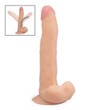 Super-long dildo with internal skeleton